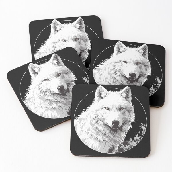 Item preview, Wolf, Big white wolf, White wolf designed and sold by PatternFly.