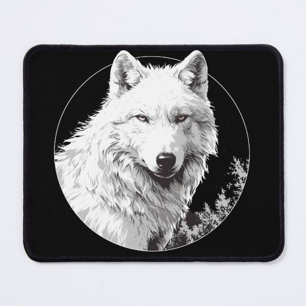 Item preview, Wolf, Big white wolf, White wolf designed and sold by PatternFly.
