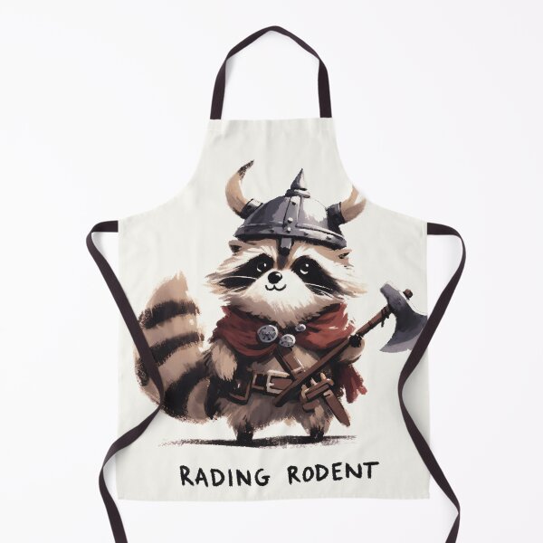 Item preview, Raiding Rodent: Viking Raccoon with Axe Design designed and sold by Slick-Waffles.