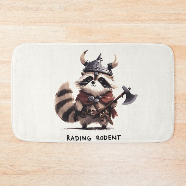 Item preview, Raiding Rodent: Viking Raccoon with Axe Design designed and sold by Slick-Waffles.