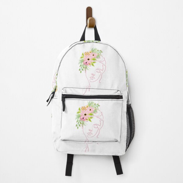 Item preview, Floral Crown Line Art – Elegant Feminine Art Print designed and sold by RaiyaTees.
