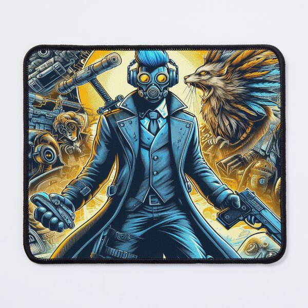 Item preview, Cybernetic Gunslinger Battle of the Dystopian Wastelands designed and sold by TheShadow30.