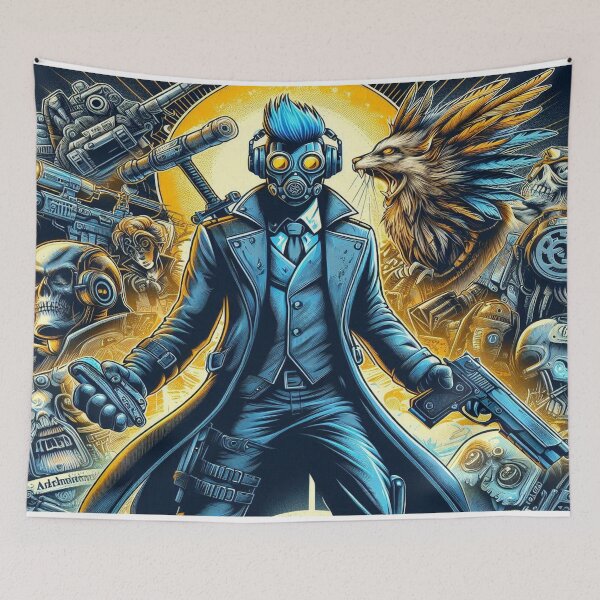 Item preview, Cybernetic Gunslinger Battle of the Dystopian Wastelands designed and sold by TheShadow30.