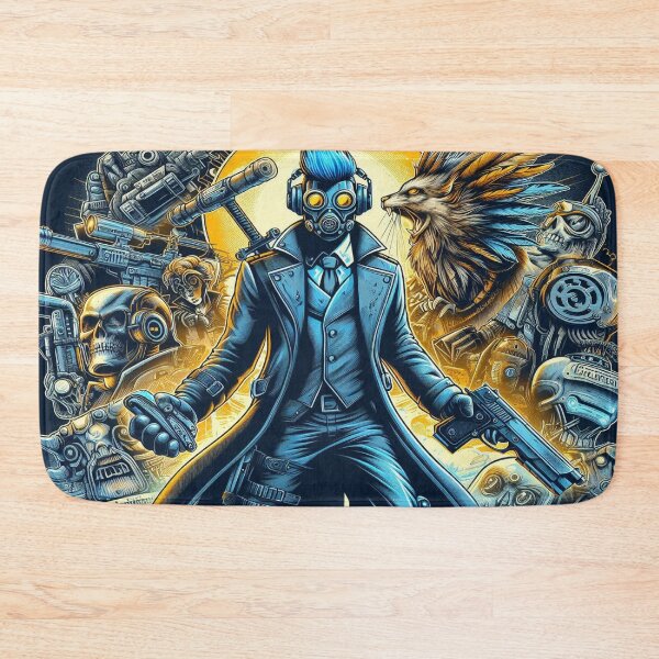 Item preview, Cybernetic Gunslinger Battle of the Dystopian Wastelands designed and sold by TheShadow30.