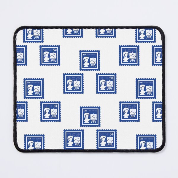 Item preview, Visual Arts | Royal Blue & White Stamps | College Studio Art Major | Painting Sculpting Graduate School Class | Easel Artist Designer Job | University Degree Minor | StampHeed 006 designed and sold by StampHeed.