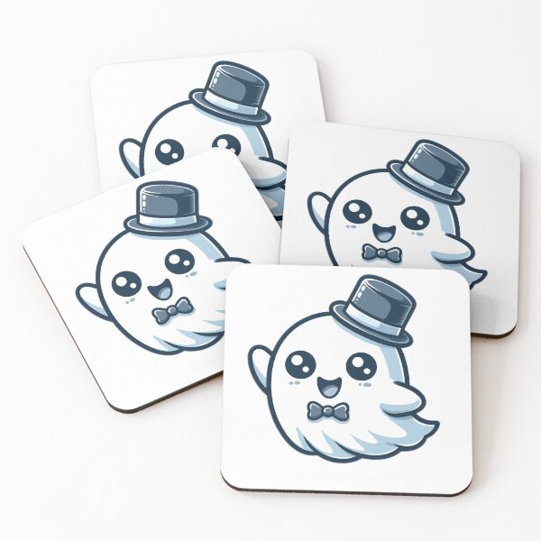 Item preview, Kawaii Ghost with Blue Hat designed and sold by istoriadesign.