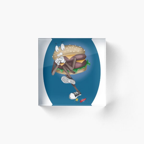 Scaredy Burger Acrylic Block