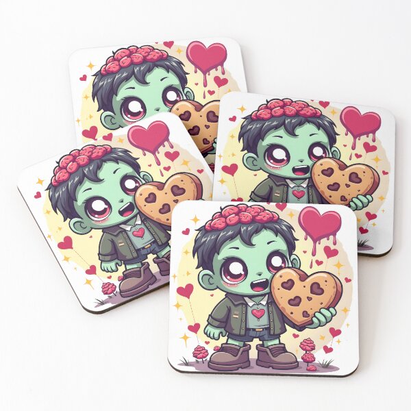 Item preview, Zombie Love Bites – Cute Chibi Zombie Delight designed and sold by  Artistry in Motion by MADsrecreation.