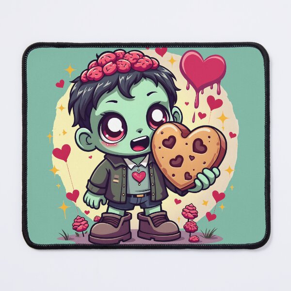 Item preview, Zombie Love Bites – Cute Chibi Zombie Delight designed and sold by  Artistry in Motion by MADsrecreation.