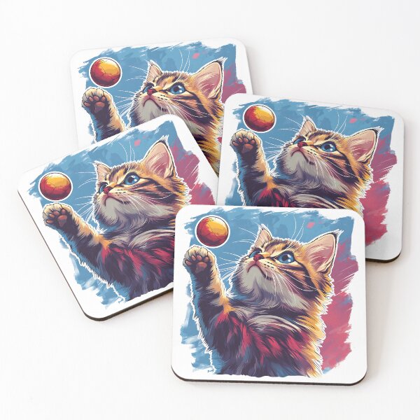 Item preview, Playful Kitten Sticker - Adorable Cat Art designed and sold by Creet-Design.