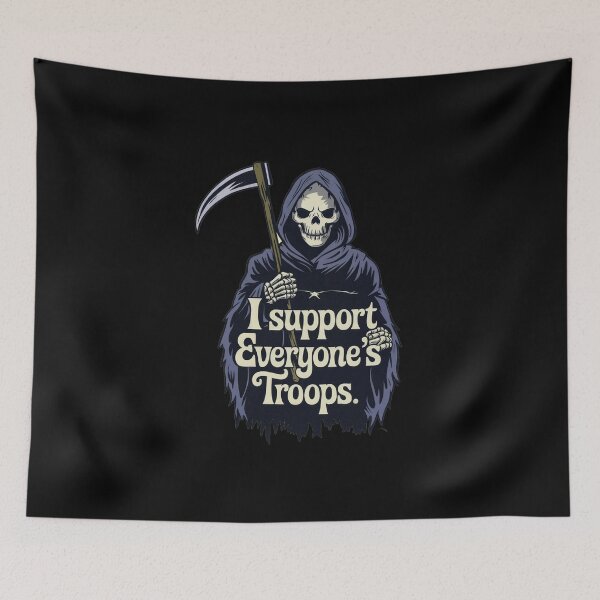 Item preview, The Grim Reaper Supports War designed and sold by Chestamental.
