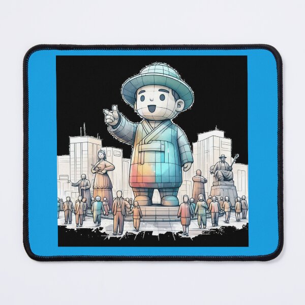 Item preview, Seoul City Statues in 3D Sketches: Detailed Cultural Art , designed and sold by PaintMeWorld.
