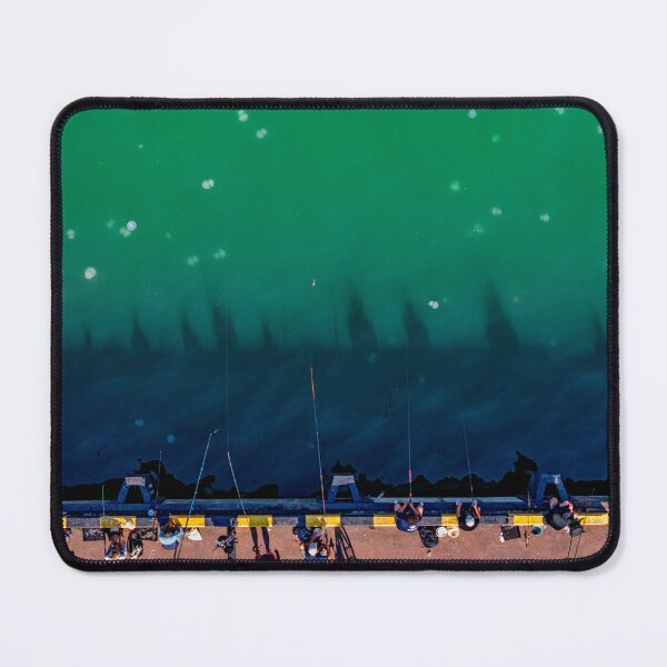 Item preview, fishermen fishing in the sea full of jellyfishes designed and sold by KGPhotoArt.