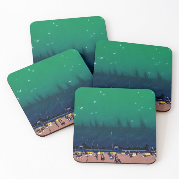 Item preview, fishermen fishing in the sea full of jellyfishes designed and sold by KGPhotoArt.