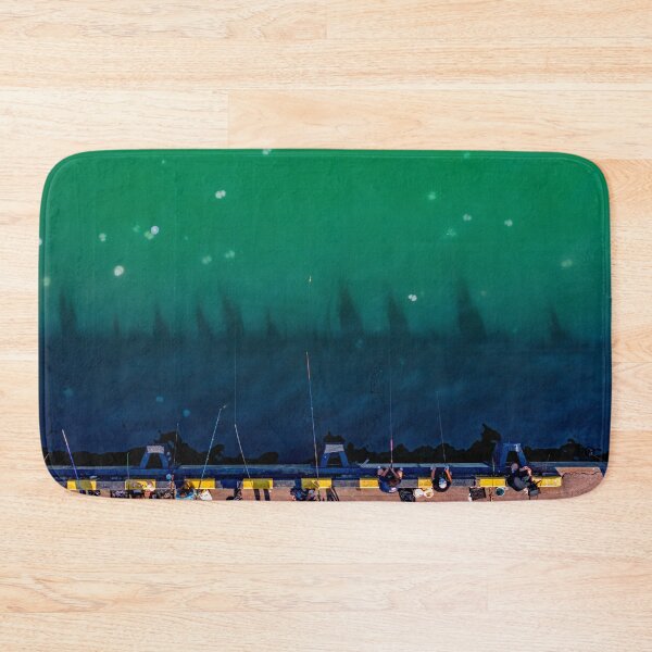 Item preview, fishermen fishing in the sea full of jellyfishes designed and sold by KGPhotoArt.
