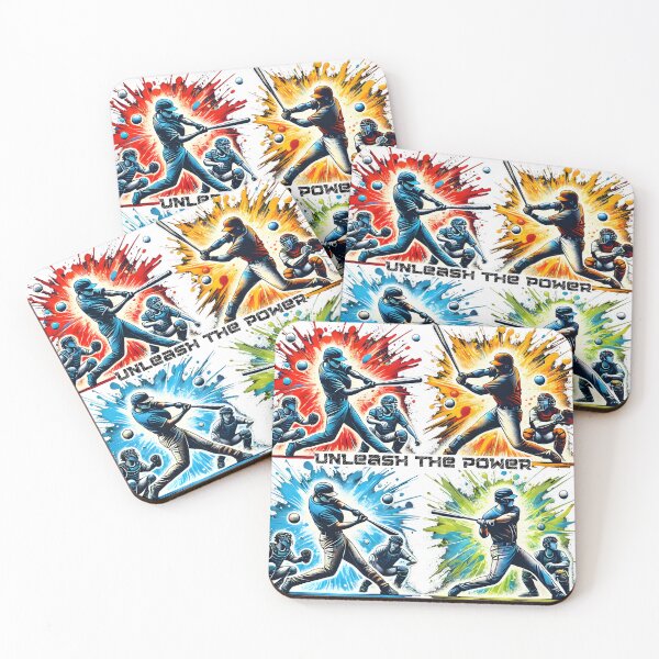 Item preview, Unleash the Power - Dynamic Baseball Action Art designed and sold by RaiyaTees.