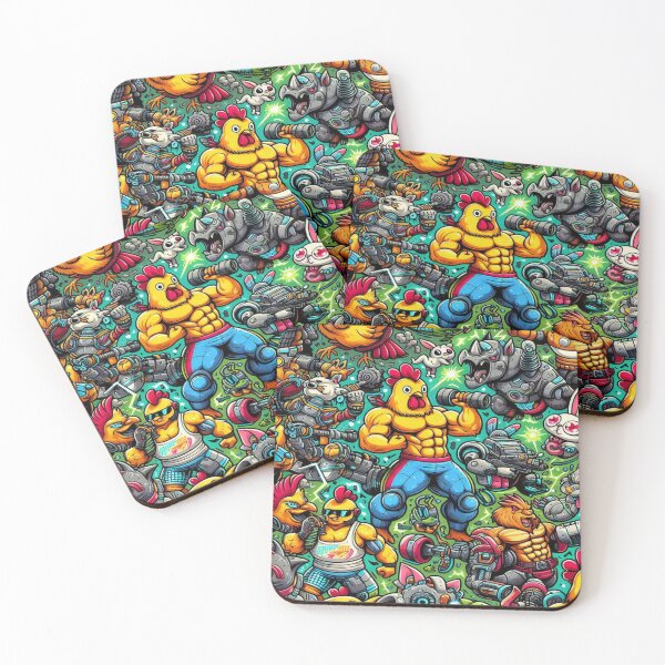 Item preview, falcon88 Super Chickens vs Animal Fighters designed and sold by Imaginarium of Chaos falcon88 .