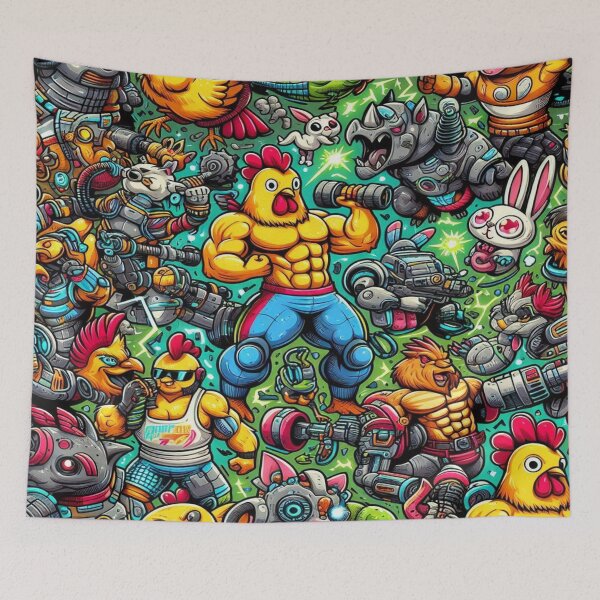 Item preview, falcon88 Super Chickens vs Animal Fighters designed and sold by Imaginarium of Chaos falcon88 .