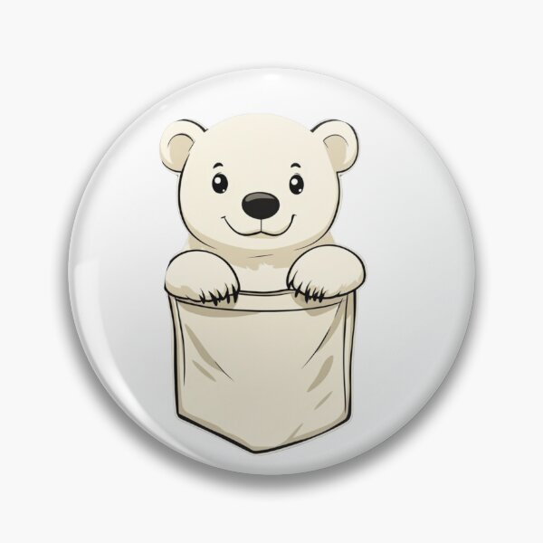 Item preview, Cute Bear In Pocket designed and sold by Proteinmalac.