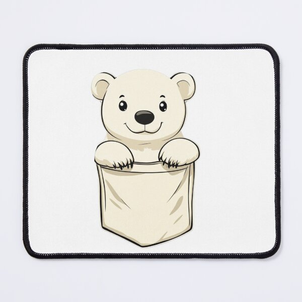 Item preview, Cute Bear In Pocket designed and sold by Proteinmalac.