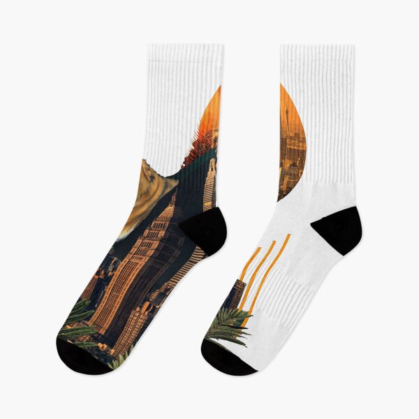 Item preview, Collage Wall Art T-shirt Design: Tiger in the City designed and sold by ForeverPrintsOK.