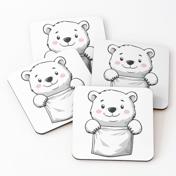 Item preview,  Cute Polar Bear In Pocket designed and sold by Proteinmalac.