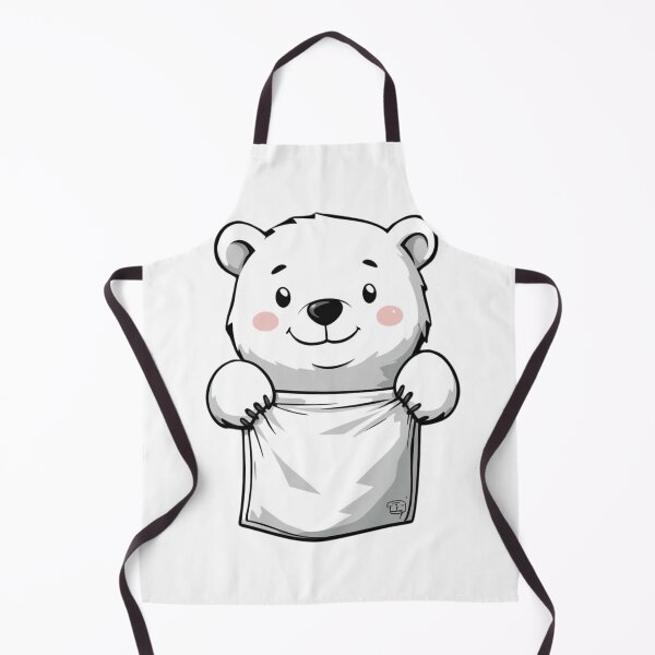 Item preview, Cute Polar Bear In Pocket designed and sold by Proteinmalac.