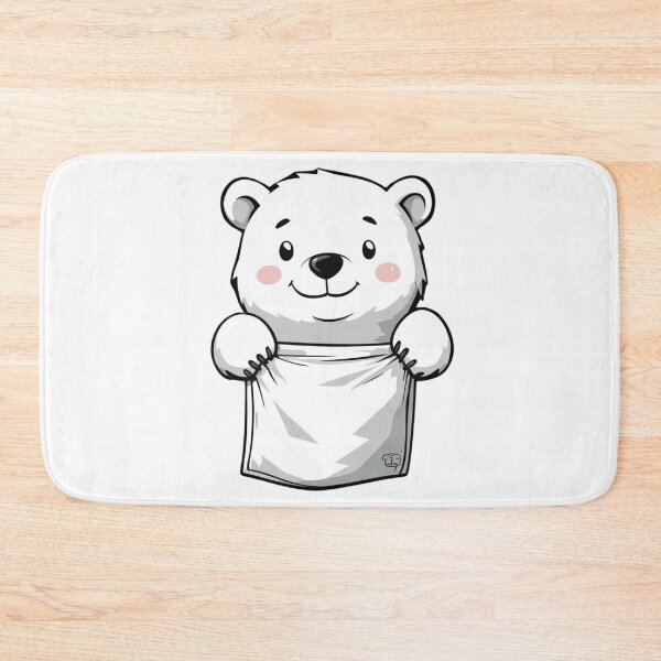 Item preview,  Cute Polar Bear In Pocket designed and sold by Proteinmalac.
