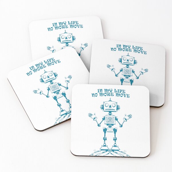 Item preview, Retro Robot Clock - "In My Life, No More Move" Sci-Fi Design designed and sold by ironpalette.