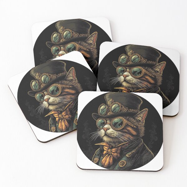 Item preview, Steampunk Cat designed and sold by Proteinmalac.
