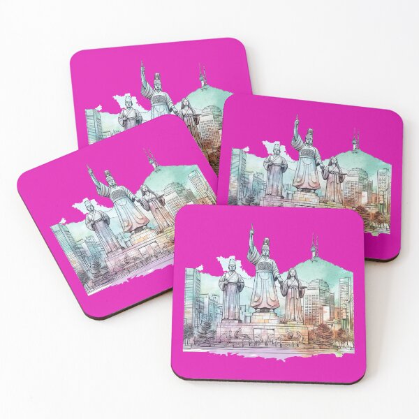 Item preview, 3D Sketch Collection of Seoul’s Famous Statues with Scenic Backdrops , designed and sold by PaintMeWorld.