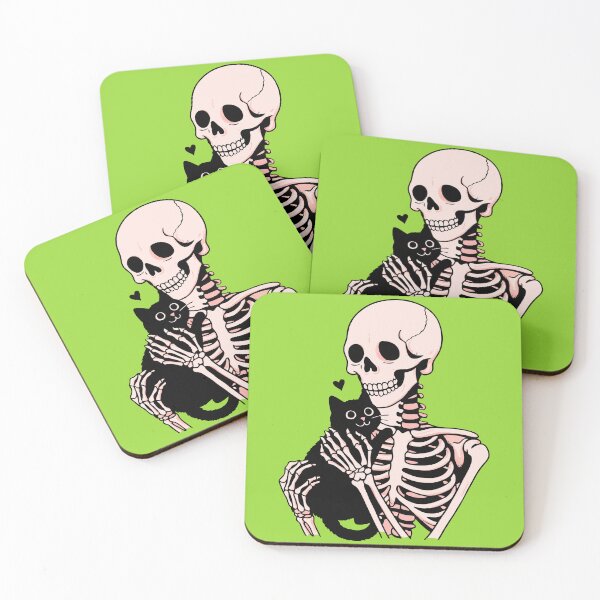 Item preview, Skeleton Holding A Cat Men Women Halloween Skull Cat Lover -  designed and sold by PurpleLoveStore.