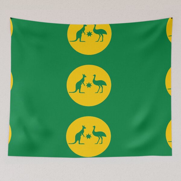Item preview, Australia Sun-Crest Flag edition  designed and sold by Kangaroo Sun.
