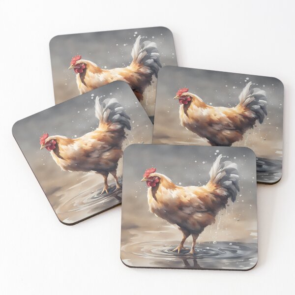 Item preview, Hen Having a Bath designed and sold by CalmnessbyChoice.