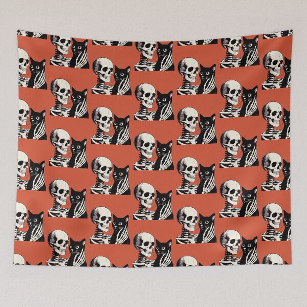 Item preview, Skeleton Holding A Cat Men Women Halloween Skull Cat Lover -  designed and sold by PurpleLoveStore.