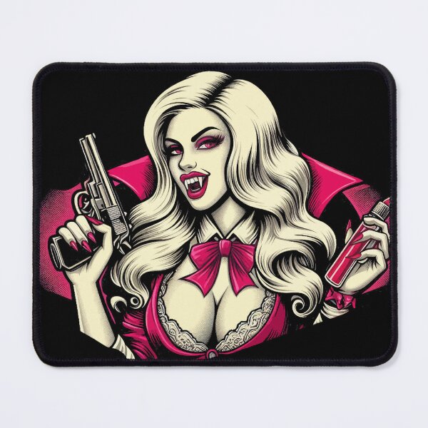 Item preview, Hot Vampire Woman designed and sold by PulpVintage.