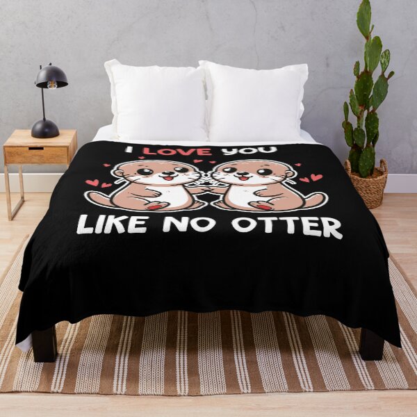 Item preview, I Love You Like No Otter Cute Otter Couple designed and sold by PrintCrafting.