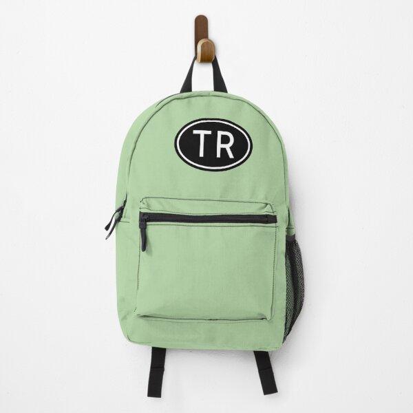 Item preview, TR Initials Monogram Oval White Letters designed and sold by Jeallan Designs.
