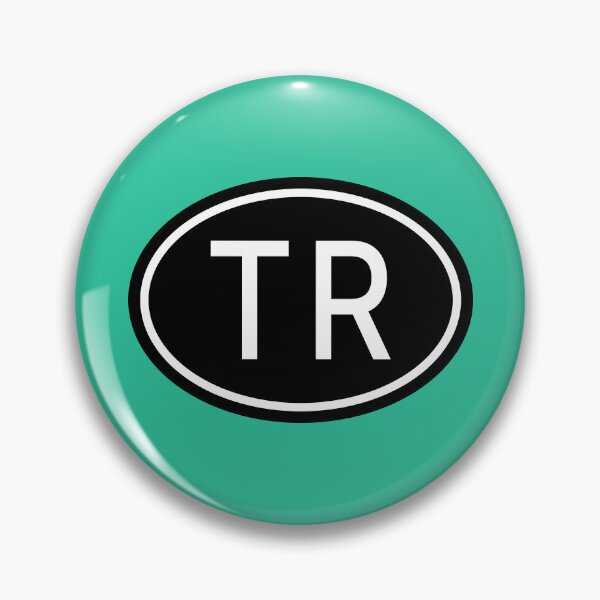 Item preview, TR Initials Monogram Oval White Letters designed and sold by Jeallan Designs.