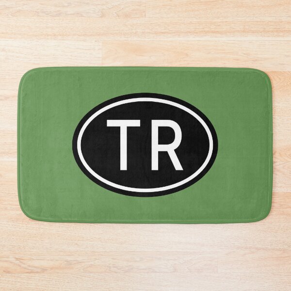Item preview, TR Initials Monogram Oval White Letters designed and sold by Jeallan Designs.
