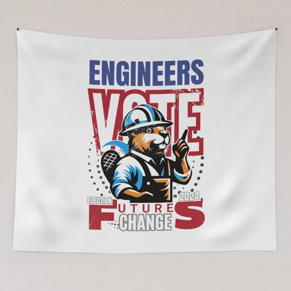 Item preview, Engineers Vote, Futures Change: Election 2024 designed and sold by SplashTastic.
