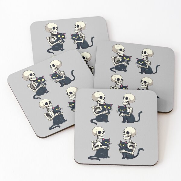 Item preview, Skeleton Holding A Cat Men Women Halloween Skull Cat Lover -  designed and sold by PurpleLoveStore.