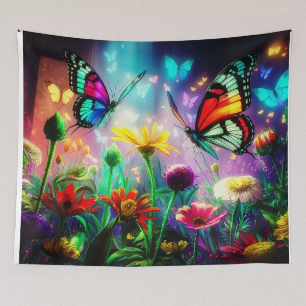 Item preview, Beautiful fantasy style butterflies and flowers design designed and sold by DaydreamerDzine.