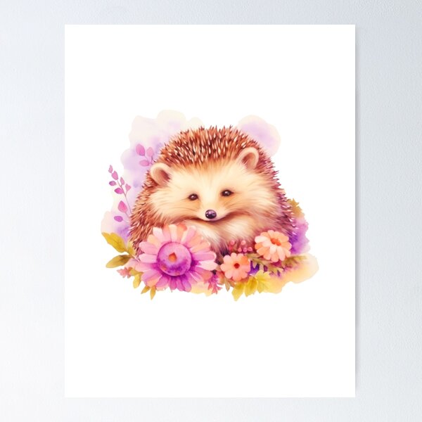 Item preview, cute hedgehog designed and sold by leylakidesign.