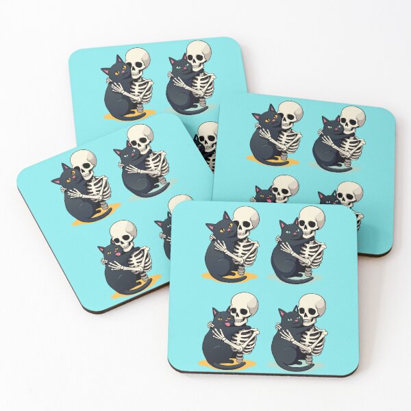 Item preview, Skeleton Holding A Cat Men Women Halloween Skull Cat Lover -  designed and sold by PurpleLoveStore.