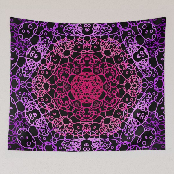 Item preview, Cursed Kaleidoscope - Pink Mushrooms designed and sold by FinapplePudding.