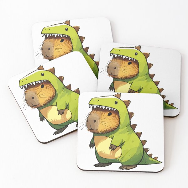 Item preview, Sketchy Capybara In Dinosaur Costume designed and sold by TomFrontierArt.