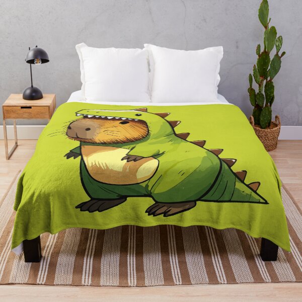 Item preview, Sketchy Capybara In Dinosaur Costume designed and sold by TomFrontierArt.