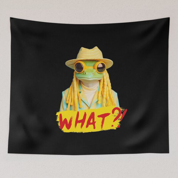Item preview, HALLO - Frog – Cool Street Style Frog Design designed and sold by Colorful-Garden.