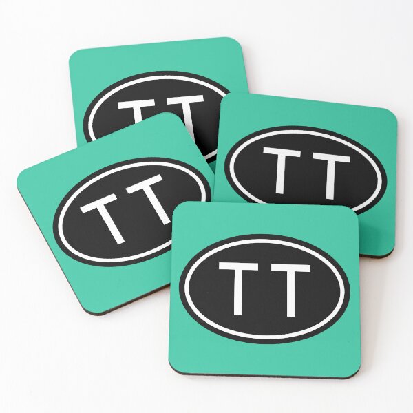 Item preview, TT Initials Monogram Oval White Letters designed and sold by Jeallan Designs.